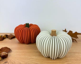 Minimalist pumpkin decoration | Autumn & Halloween decoration - Modern and sustainable - Scandinavian Japanese style - 3D printing