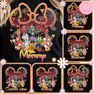 Mouse & Friends Halloween PNG Bundle: Family Matching Shirt Designs (Digital Download