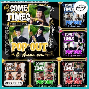 Graduation Insert Photos Editable Canva Template, Pop Out Graduation Senior Canva Editable Png, Graduation 2025 Png, Graduate 2025 Template