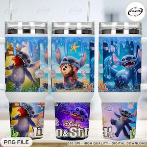 Blue Monster Character 40 OZ Tumbler Wrap Design, Digital Download, Skinny Straight Wrap, Cartoon 40 OZ Tumbler Wrap