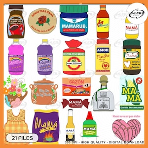 20+ Mama Topper Multipack SVG Bundle, Retro Madre Svg, Spanish Mama Svg, Happy Mother's Day Svg, Gif For Latina Mom Svg