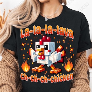 Lava Chicken Movie Png, Game Character Png, Boy Funny Shirt Png, Gamer Chicken Png, Funny Riding Chicken Png, Cute Gaming Png