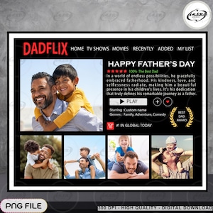 Customize Dad Canva Template, Happy Father’s Day Png, Gift For Grandpa Png, Canva Editable, Father and Children Png, Digital File