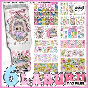 Bundle Cartoon Tumbler 40 Oz Png, Funny Catoon Tumbler Png, Trending Cartoon 40oz Skinny Tumbler Wrap, Doll Characters Tumbler Gift for FR