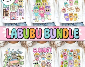 Bundle Trending Pink Cartoon Character Design, Perfect Gift for Kids, Coquette Bow Doll For Kids Girls Png, Funny Cartoon Png