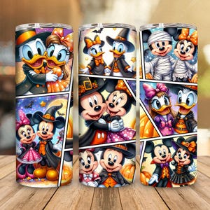 Halloween Cartoon Mouse 20oz Tumbler Wrap Design, Mouse Cartoon Halloween Skinny Tumbler, Trick or Treat 20oz Tumbler png, Digital File