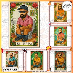 Pacote Engraçado Pai PNG Papa Latino PNG, Pacote Espanhol Pai PNG, Pai Chicano PNG, Espanhol Fazendo Merda de Pai PNG, Dia dos Pais Chingon PNG