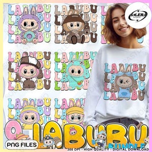 Bundeltrend roze stripfiguurontwerp, perfect cadeau voor kinderen, flirtstrikpop voor kinderen meisjes, grappige cartoon png