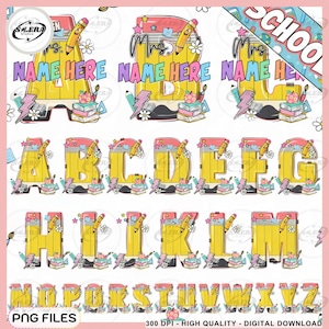 Personalized Teacher Design Png, Back To School Png, First Day Of School, Custom Your Name Teacher , Custom Teacher Name, Sublimation File