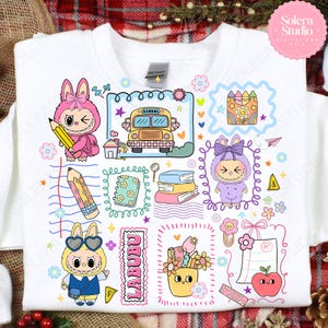 Cartoon Monster Doll PNG: School Teacher Designs (Digital Download)