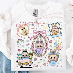 Perfect Gift for Kids, Monster Doll Png, Coquette Bow Cute Doll For Kids Girls Png, Easter Coquette Bow Png, Gift For Easter Day, Easter Png