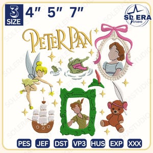 Projekt haftu Magic Kid, projekt haftu Fairy Land Cartoon, projekt haftu Mirror Coquette Bow, natychmiastowe pobranie
