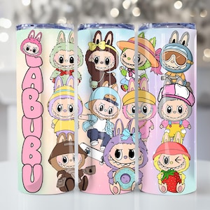 Funny Cartoon Character Tarot Card Wrap Design Png, Trending Pink Cartoon Character Design, Perfect Gift for Kids