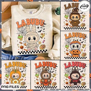6 Funny Spooky Doll Monster Characters Bundle Png, Coquette Doll For Kids Girls Png, Monster Doll Horror Png, Doll Cartoon Halloween Png