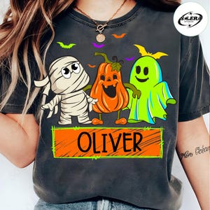 Personalized Neon Kid Name Halloween Png, Cute Halloween Png for Kids, Halloween Png, Boys Girl Halloween Png, Kids Name Png, Digital Design