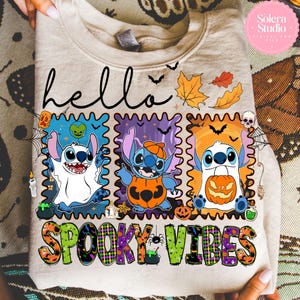 Spooky Alien Fall Vibes PNG: Cartoon Pumpkin Spice Design (Digital Download