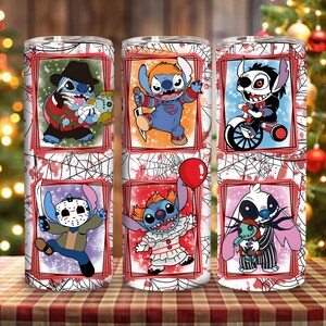 Halloween Cartoon Friends Killer 20 oz bekerontwerp, Halloween Friends-personage 20oz rechte beker, beker png