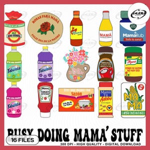 15+ Bundle Mama Topper Multipack Png, Retro Madre Png, Mama Png, Happy Mother's Day, Gif For Mom, Easy to Use