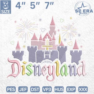 Happiest Place Embroidery Design, Magical Park Machine Coquette Embroidery Design, Magical Kingdom Embroidery Design, Instant Download