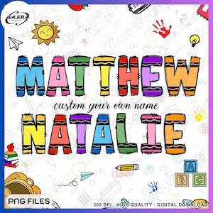 PAQUETE de letras de crayón (PNG), paquete de alfabeto, fuente escolar de crayón, letras del alfabeto para tablón de anuncios (PNG), letras de doodle para el regreso a clases