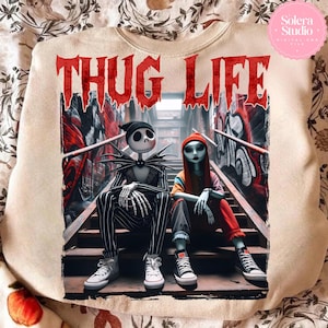 Thug Life Skeleton Halloween PNG: Spooky Season Digital Download