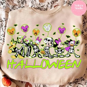Halloween Maus & Freund PNG: Cartoon Süßes oder Saures Design (Digitaler Download