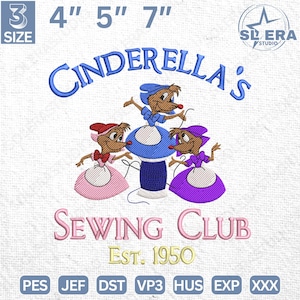 Magical Land Embroidery Design, Magic Kingdom Embroidery 3 Size, Princess Cartoon Sewing Crew Embroidery, Instant Download