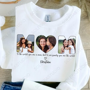 Plantilla personalizada de Canva para el Día de la Madre, regalo personalizado para mamá, foto de mamá personalizada (PNG), nombre de niño personalizado con foto, regalo para mamá (PNG)
