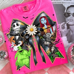 Halloween Nightmare Bow PNG: Preppy Horror Digital Art (Digital Download