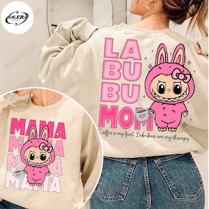 Mama Pink Cartoon Character Png, Funny Cartoon Png, Perfect Gift for Kids, Mama Coquette Bow Png, Cute Doll For Kids Girls, Instant Download