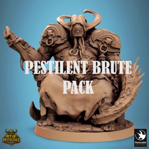 Pestilent Brute Pack | Pit of Pestilence | Base: 32mm & 40mm | Rescale Miniatures