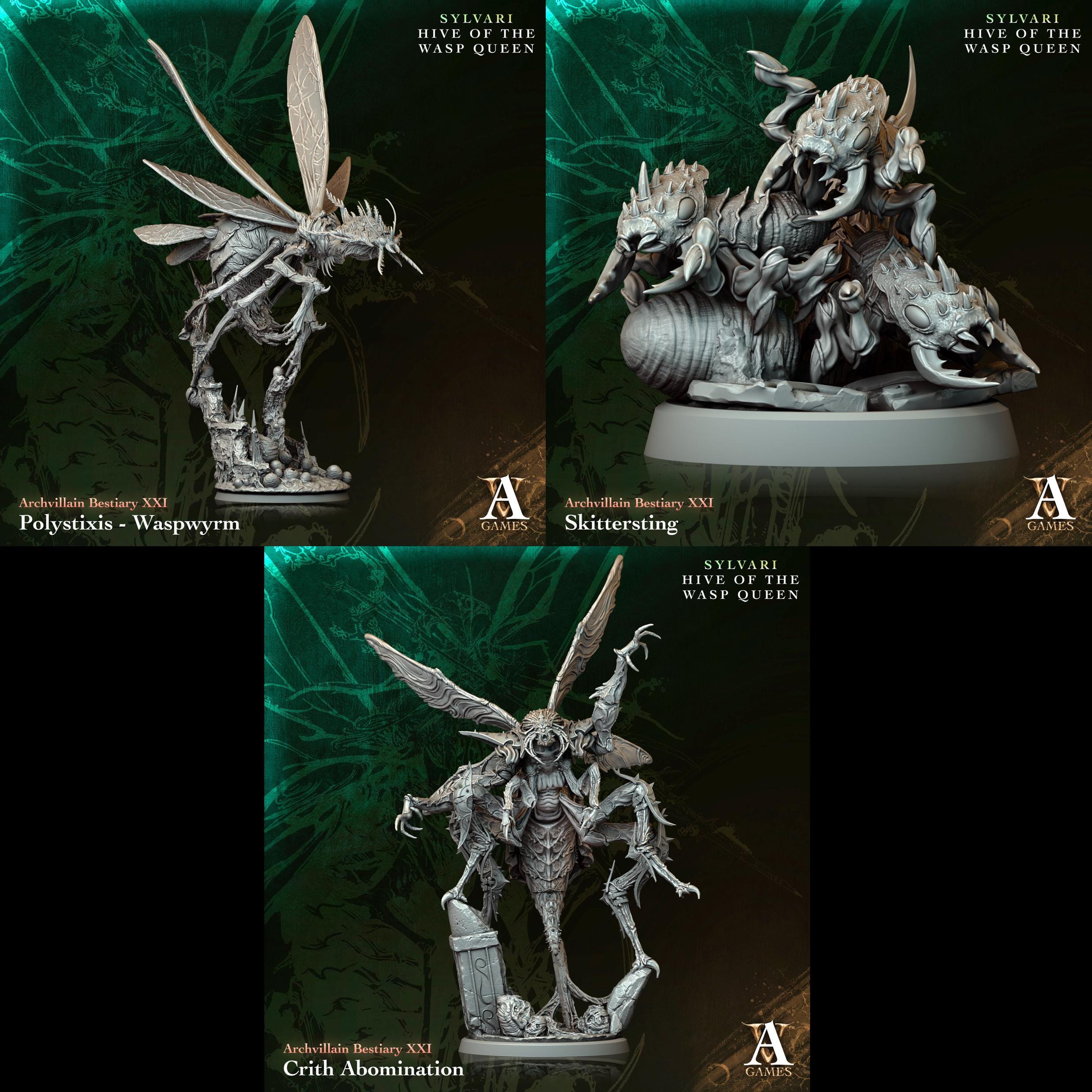 Erzbösewicht Spiele - Erzbösewicht Bestiary Vol. XXI | Sockel: 25 mm, 50 mm, 32 mm, 75 mm | D&D