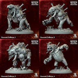 Goretusk Fellbeast | Hordes of Wrath - Rites of the Frontier | Archvillain Games | Base: 32mm & 50mm
