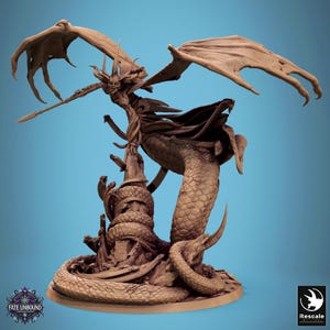 Zhaelyss - The Ophidian Queen, Base 100mm | Fate Unbound | Rescale Miniatures | DnD