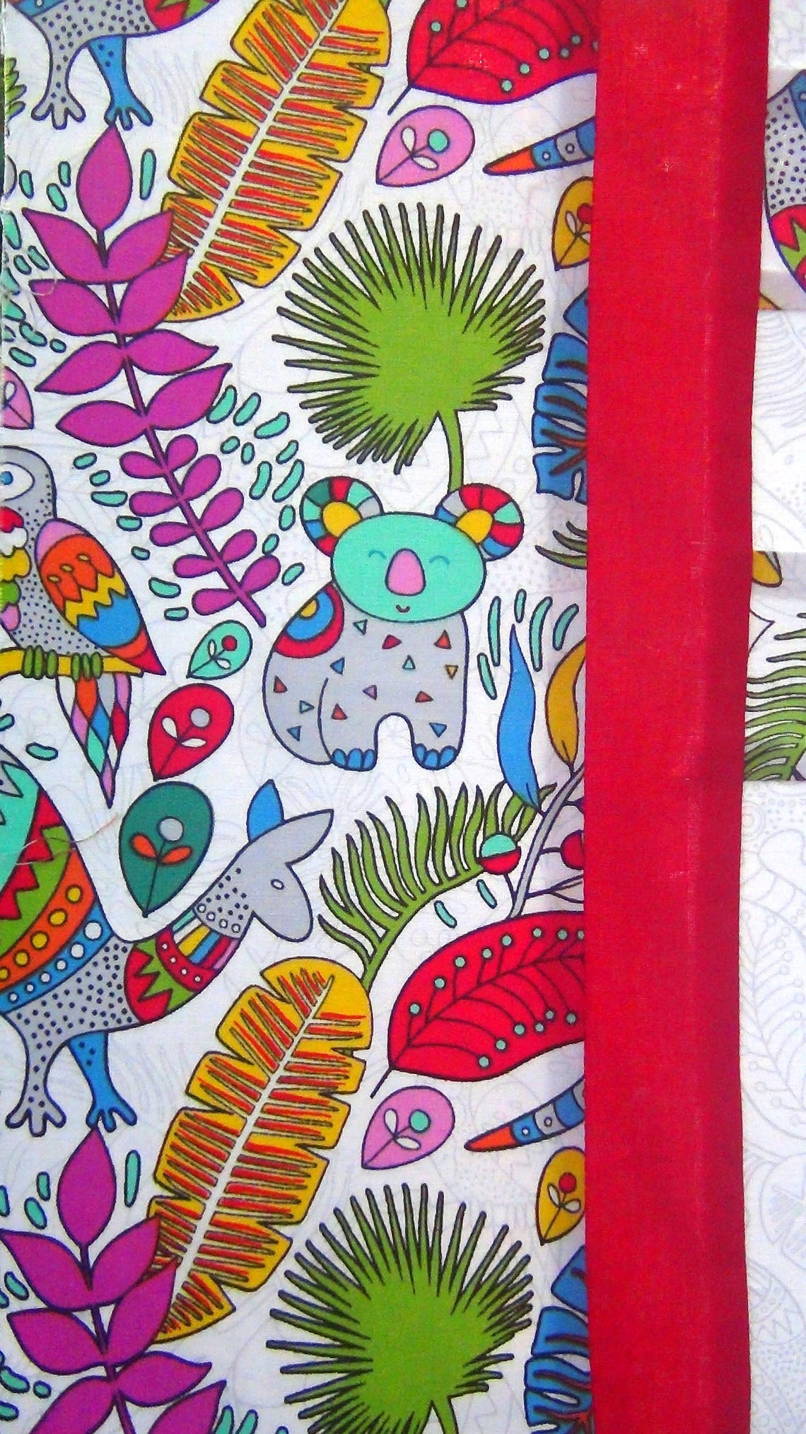 Already Pieced HandMade Unfinished Quilt Top Single Irish Chain-Patchwork Quilting Rooville Jungle Animal Bear Bird Flower Throw FREE Block image 8