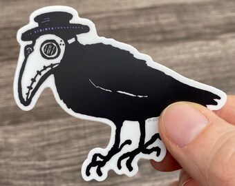 Masked Crow 3" Vinyl Decal Sticker