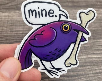 Mine Crow 3" Vinyl Decal Sticker