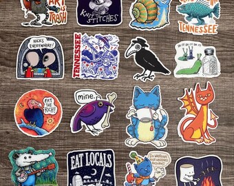 Sticker Pack - Your Choice of 3 Vinyl Waterproof Decal Stickers