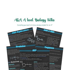 A* AQA A-level Biology Revision Notes - Biological Molecules