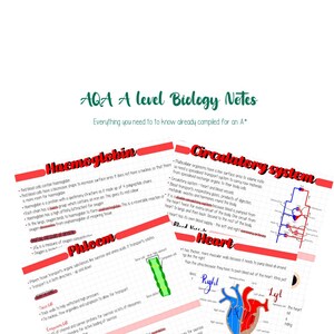 A* AQA A-level Biology Revision Notes - Year 1 (AS)