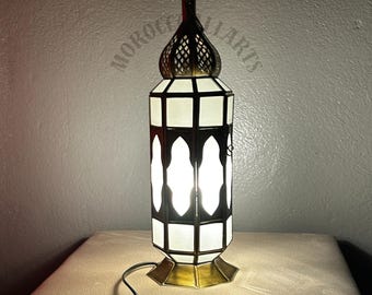 モロッコ シルバー フロア ランプ 2 個セット - ハンドメイド真鍮