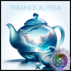 Teiera in vetro, scena di teiera da collezione, Tranquilitea