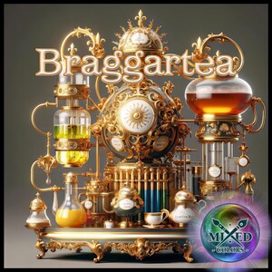 Teiera in vetro, bollitore per il tè, scena di teiera da collezione, Braggartea