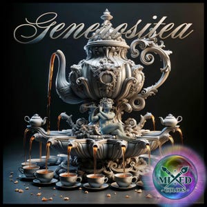 Teiera unica straordinaria, scena di teiera da collezione, Generositea