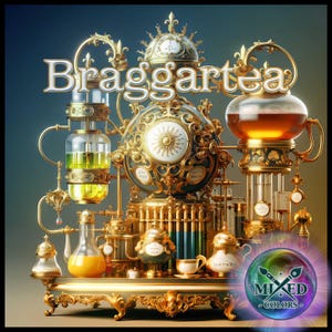 Teiera in vetro, bollitore per il tè, scena di teiera da collezione, Braggartea