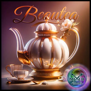 Teiera bianca, scena di teiera da collezione, Beautea