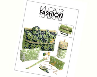 McCall's 6256 Craft Project Tote Bag Knitting Bag Sewing Pattern, New UnCut Pattern