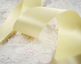 Yellow Satin Ribbon | Etsy