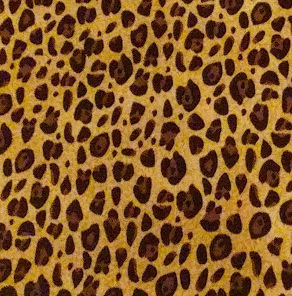 CHEETAH Cotton Fabric Leopard Print Fat Quarter 18 X 22 Etsy
