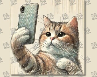 Cat Taking Selfies